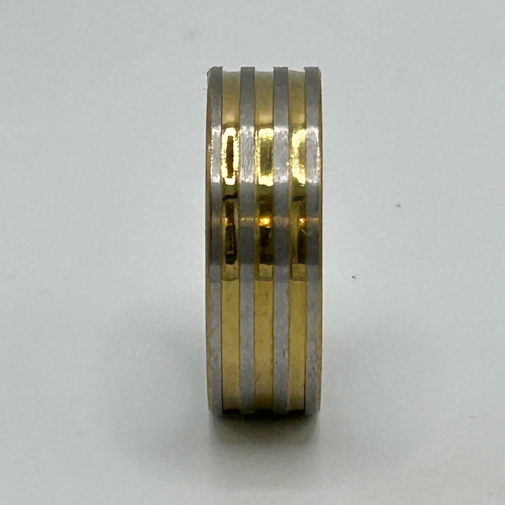Two Tone Stainless Steel Band; Sizes 14 & 12